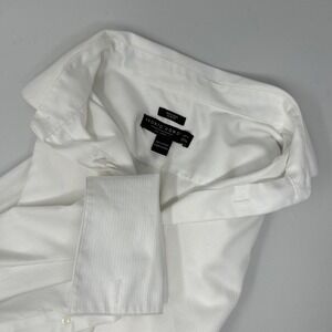 Pronto Uomo Men's Slim Fit Dress Shirt With French Cuffs 17.5 32/33